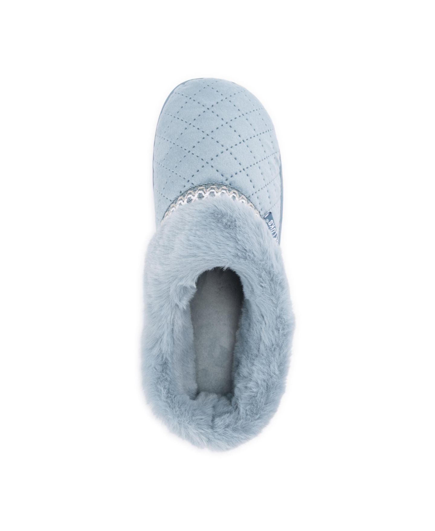 Женские тапочки MUK LUKS Charlee Velvet Clog Slippers, цвет: Синий — фото 8