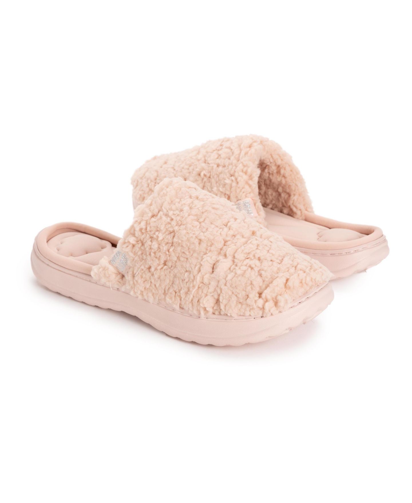 Женские тапочки MUK LUKS Dream Step Bryer Scuff Slippers, цвет: Пудровый — фото 9