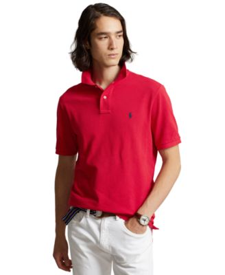 Men's Custom Slim-Fit Mesh Polo Shirt