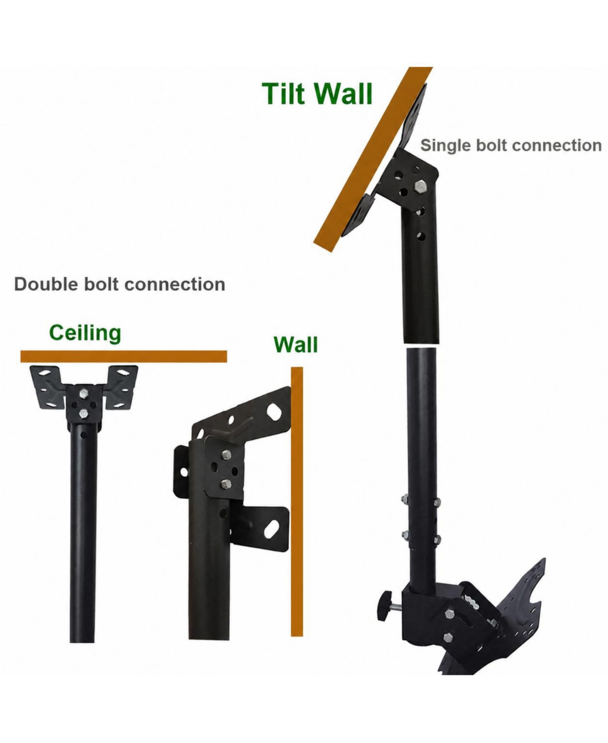 Lofree Adjustable Tilt Swivel Tv Ceiling Mount Bracket, Fits 14"-42"
