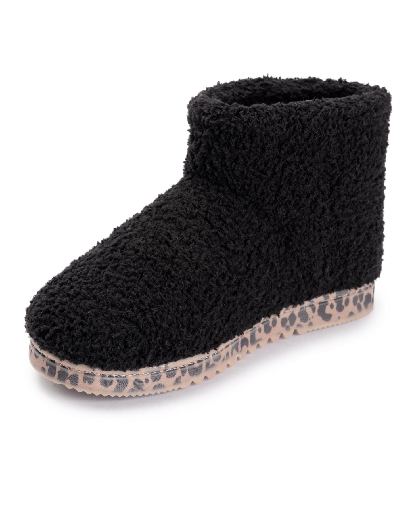 Женские тапочки MUK LUKS Fabiola Bootie Slippers, цвет: Чёрный — фото 2