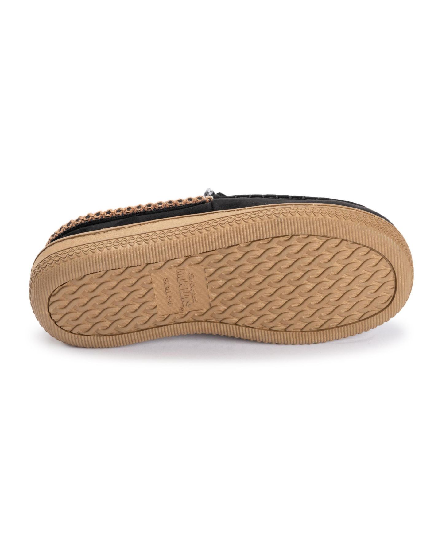 Женские тапочки MUK LUKS Marjorie Moccasin Contour Slippers, цвет: Чёрный — фото 4