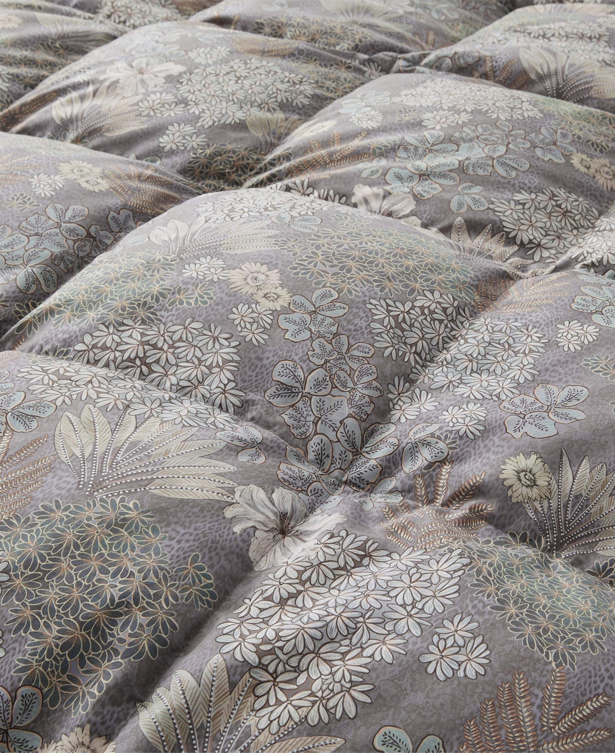 Unikome Printed All Season White Goose Feather Fiber Comforter