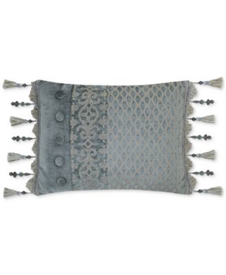 J Queen New York - Sicily Teal 15" x 21" Boudoir Decorative Pillow