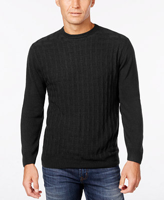 Weatherproof Vintage Men's Crew-Neck Sweater, Classic Fit - Sweaters ...