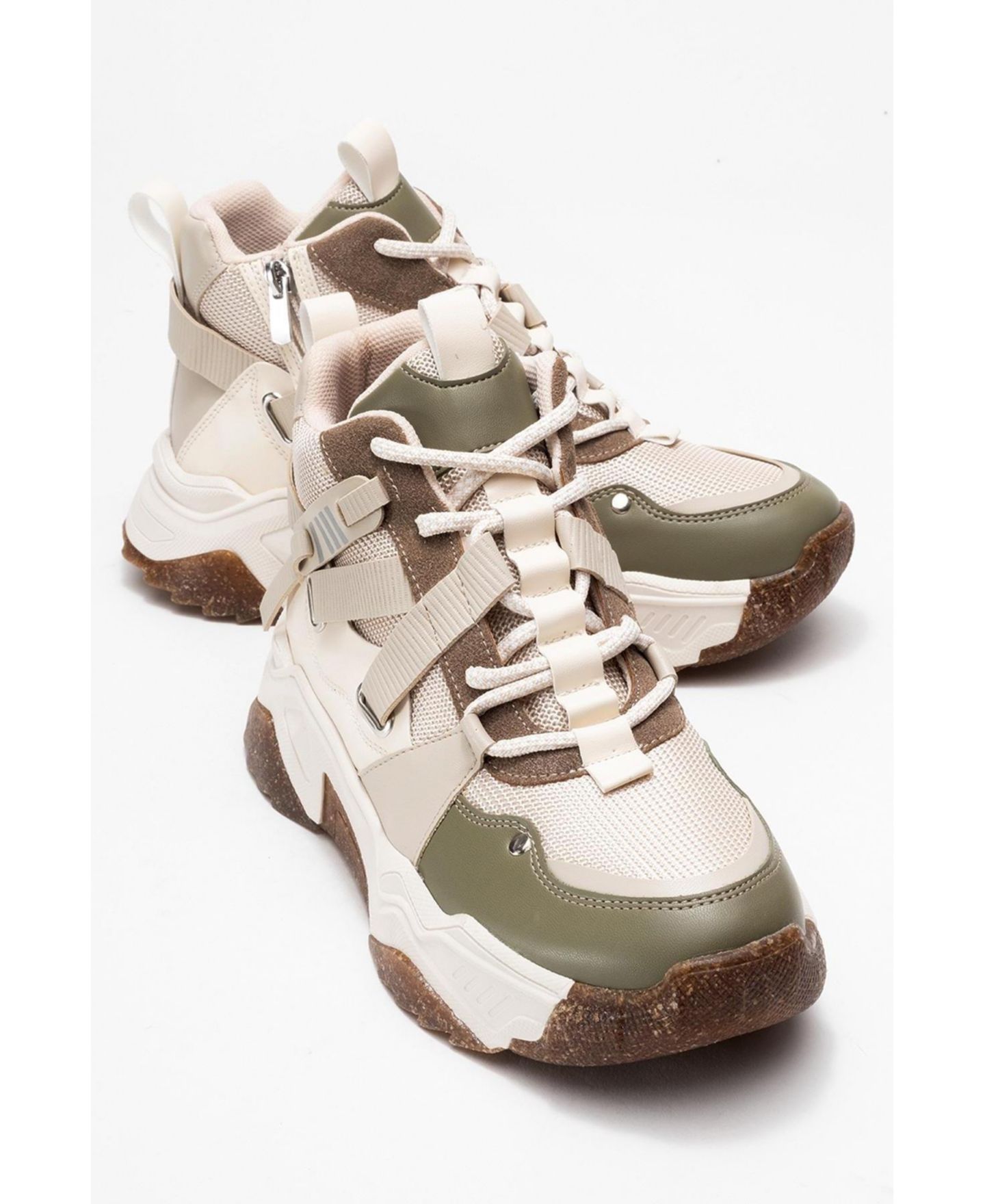 Женские ботинки Prologue Shoes Seraphine Sport Boot (Women), цвет: Бежевый зелёная искусственная кожа — фото 3