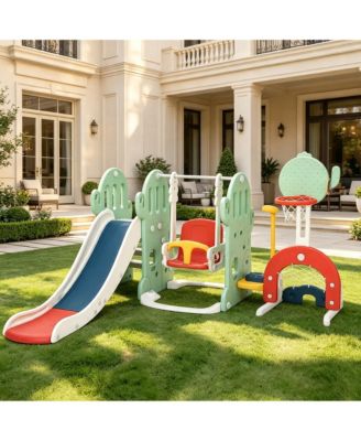 5-in-1 Cactus Playground Set, Ages 3-8
