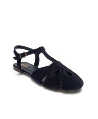 Forever and Always Shoes Women's Nathalie Leather Ankle Strap Sandal