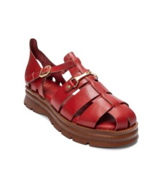 Forever and Always Shoes Women's Riela Leather Buckle Sandal