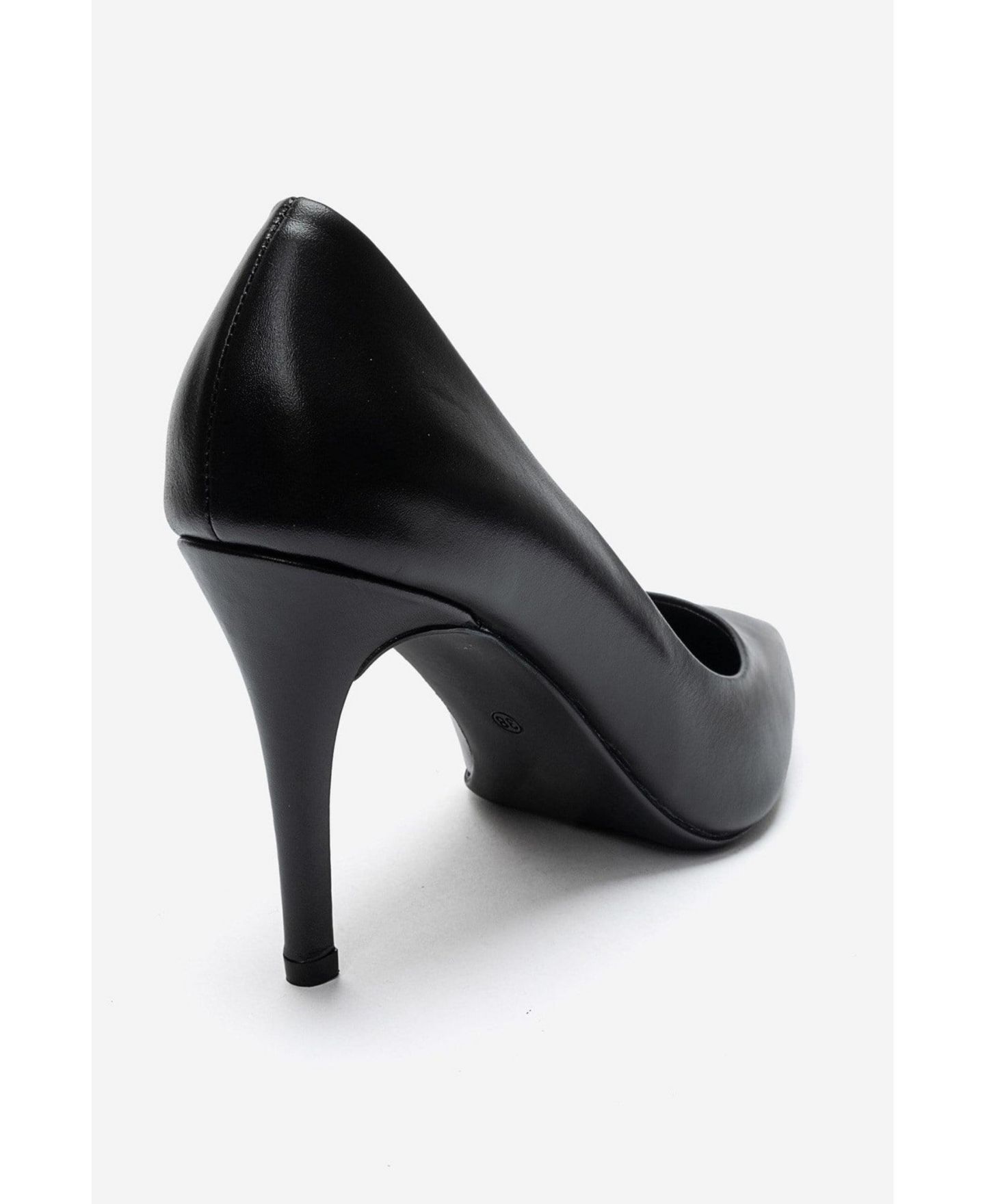 Женские туфли Forever & Always Shoes Moriel Leather Stiletto, цвет: Чёрный — фото 6