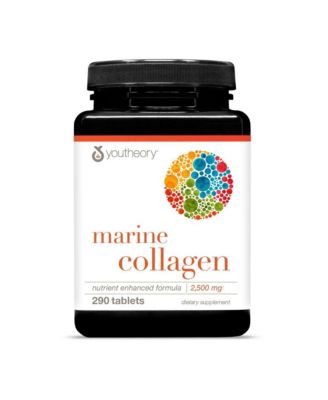 Marine Collagen - 2,500 mg Hydrolyzed Collagen - Supports Skin - Fish-Sourced Collagen - Highly Digestible and Absorbable - 290 Tablets