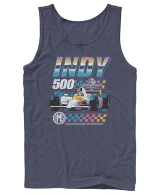Men's Indy 500 Retro Race Car Graphic Tank Top