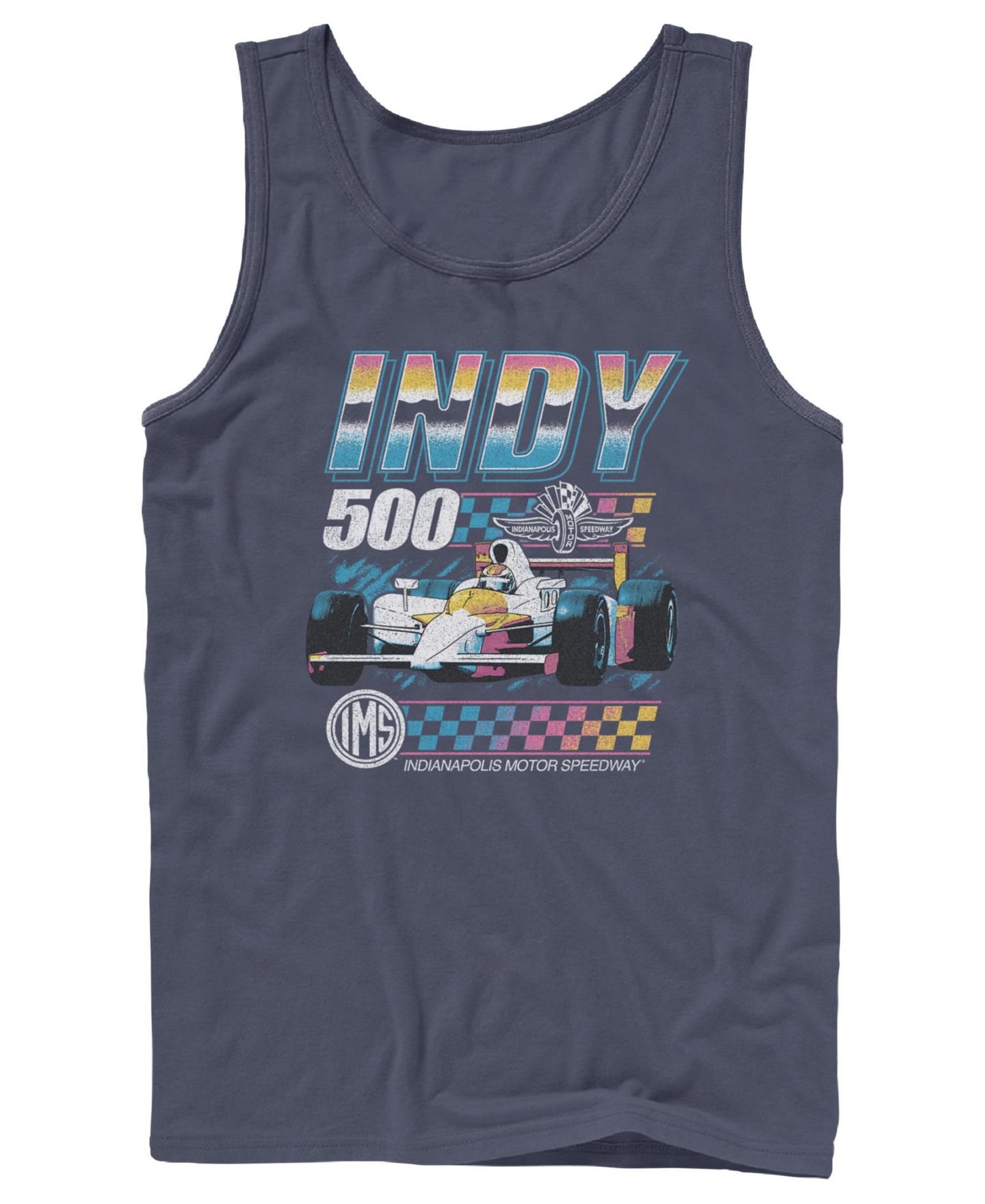 Мужской топ Fifth Sun Indy 500 Retro Race Car Graphic, цвет: Тёмно-синий — фото 1