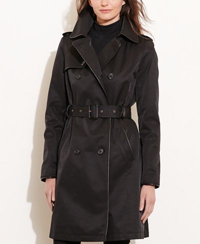 lauren ralph breasted double trench coat