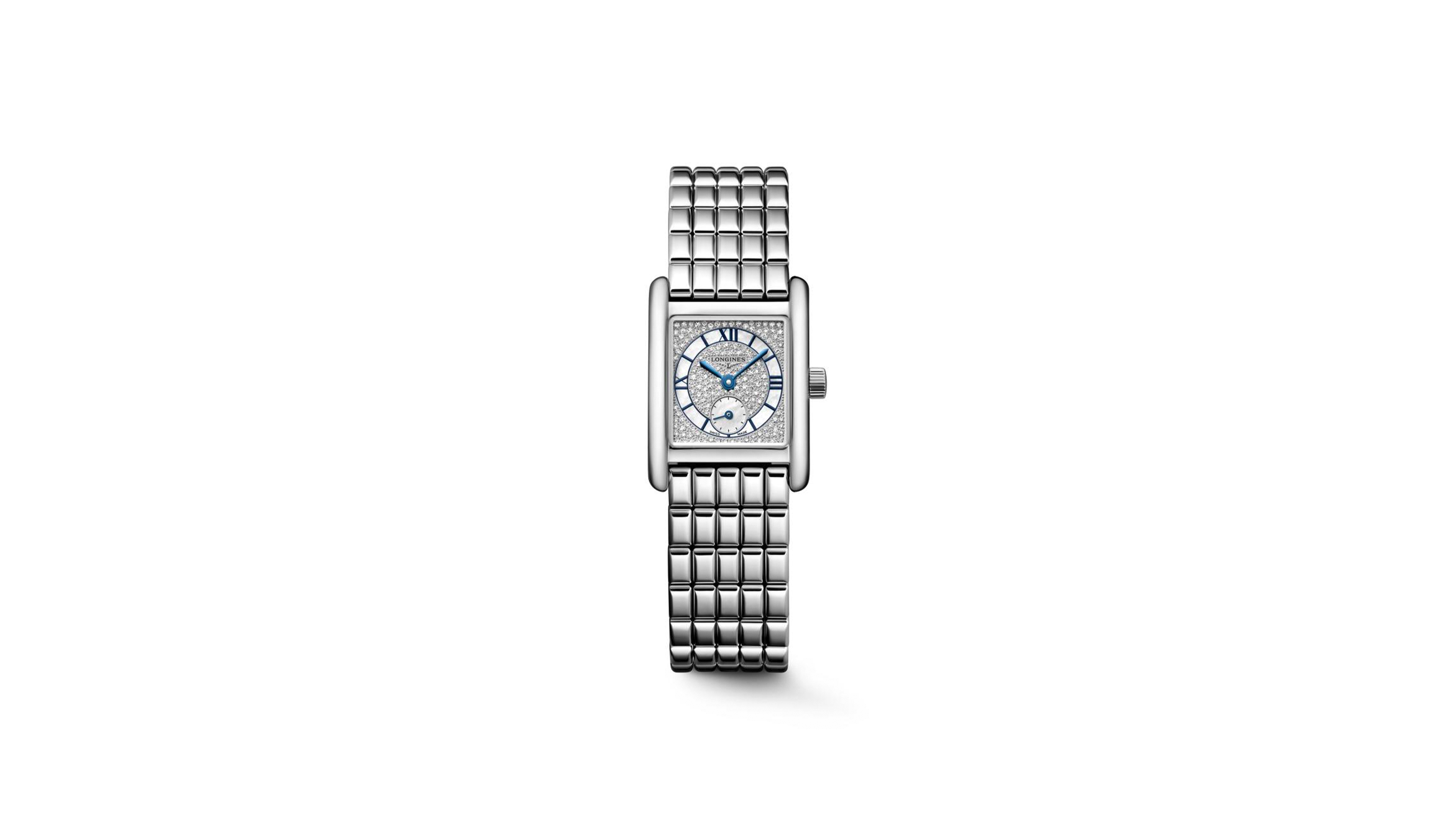 Longines Women's Mini DolceVita Silver Stainless Steel Strap Watch 21.50 x 29mm