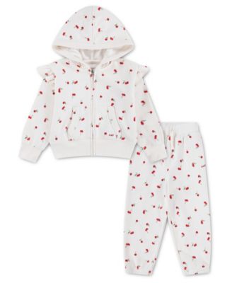 Toddler Girls' 2T-5T Full-Zip Hoodie and Pants, 2-Piece Set