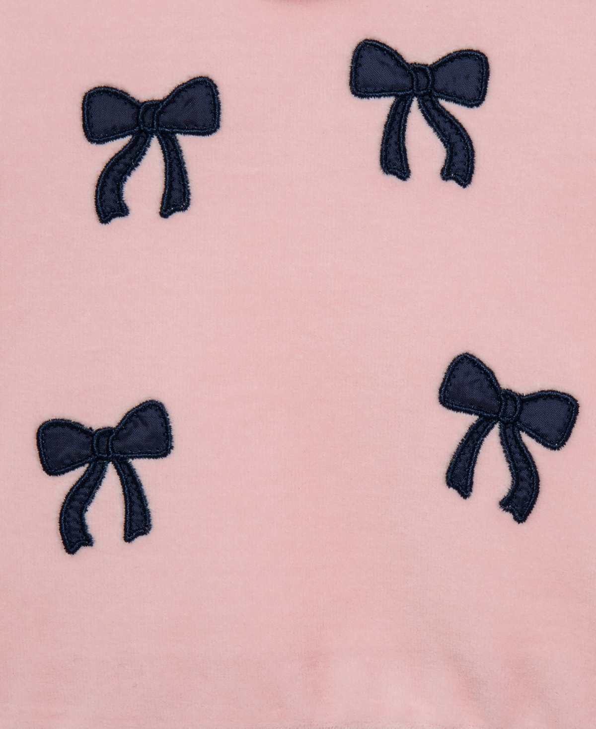 Little Me Baby Girls' Chenille Bows Velour Top and Dot Print Pants, 2-Piece Set