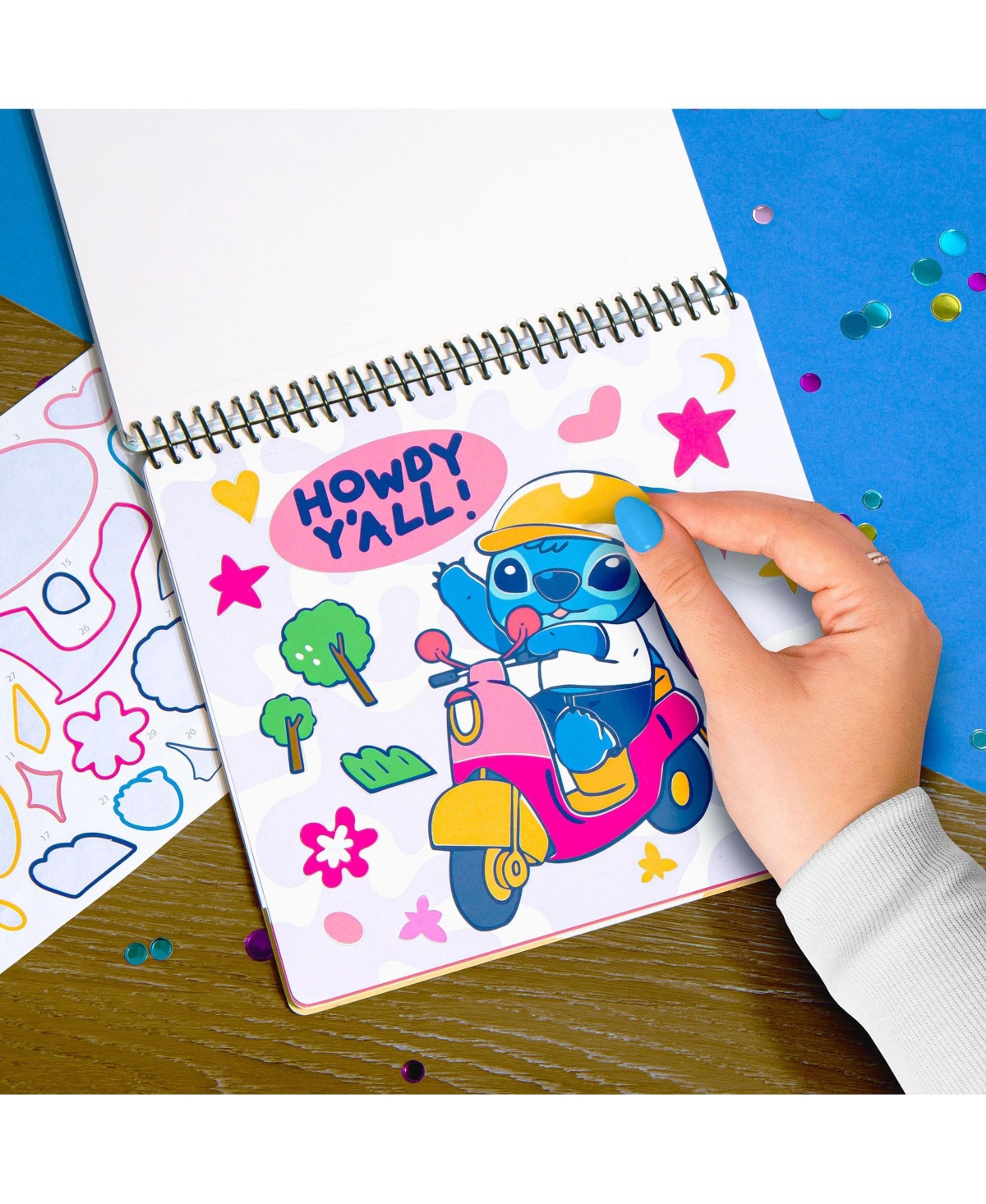Fashion Angels Disney Stitch: Sticker By Number Portfolio Set