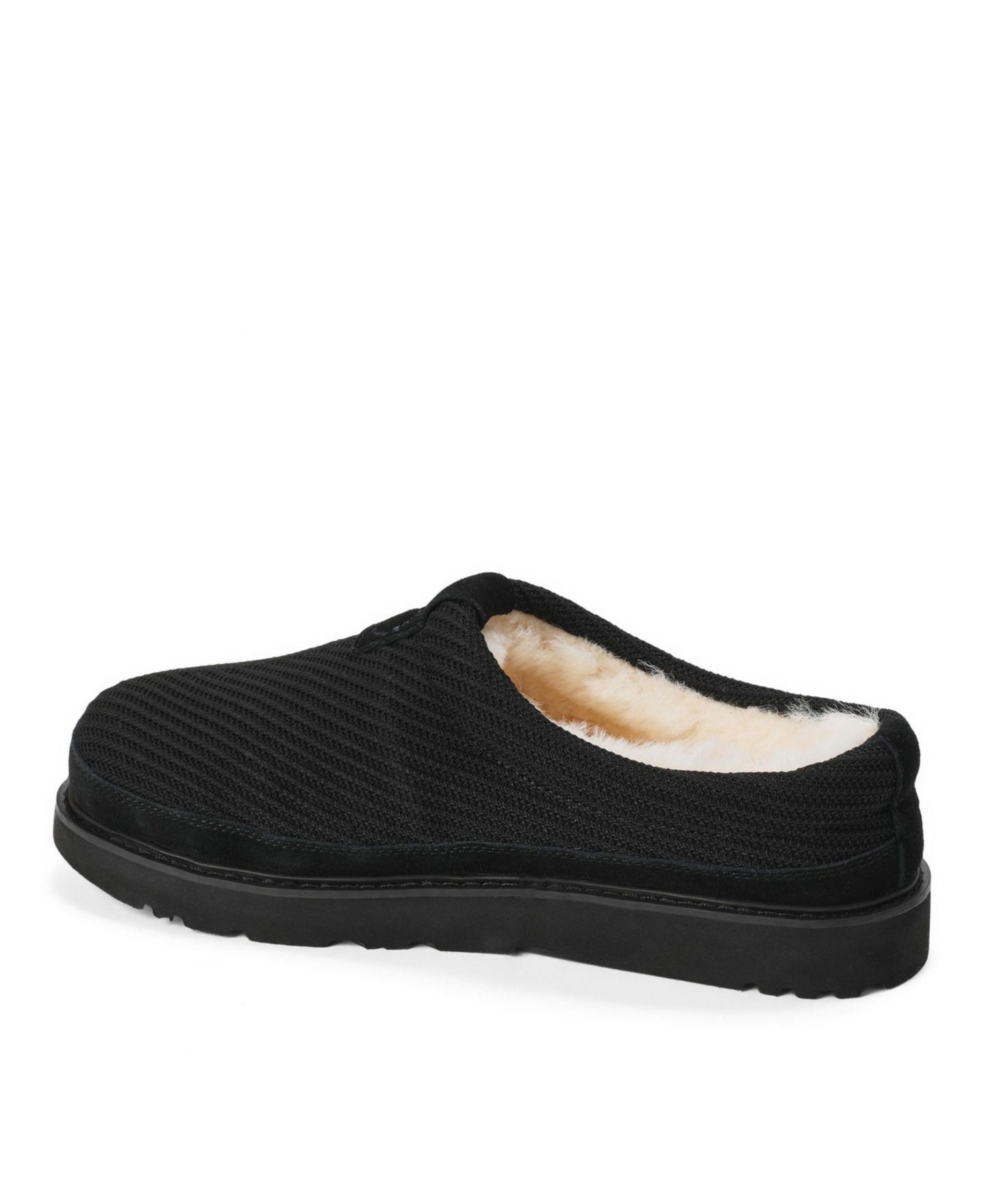 Мужские сабо Dearfoams Grafton Allday Knit Water Repellent Clog Slippers, цвет: Чёрный — фото 6