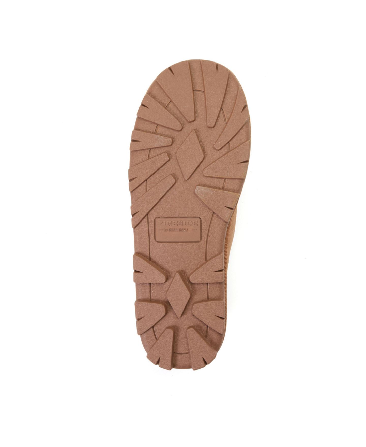Мужские тапочки Dearfoams Shepparton Loafer Water Repellent Slippers, цвет: Каштановый — фото 4