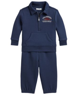 Baby Boys' Polo Sportsman Fleece Sweatshirt and Pants, 2- Piece Set