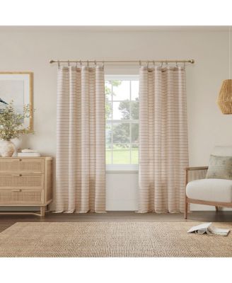 Woven Stripes Ring Top Curtains