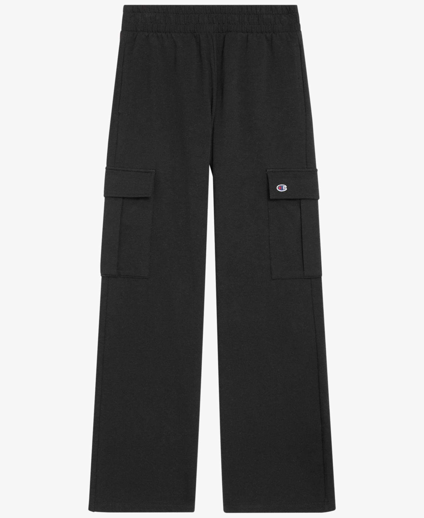 Брюки Champion French Terry Cargo Pants для девочек, цвет: Чёрный оникс — фото 5