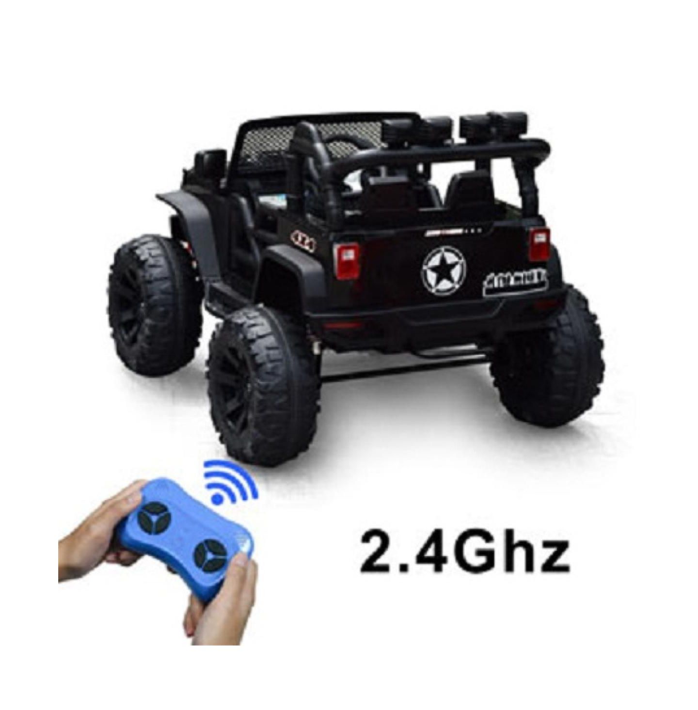 Детская игрушка YOBTOP 12V Remote Control 2-Seat Electric Ride-On Truck, 100 Lbs. Capacity, Ages 5+, цвет: Чёрный, вариант 1 — фото 7
