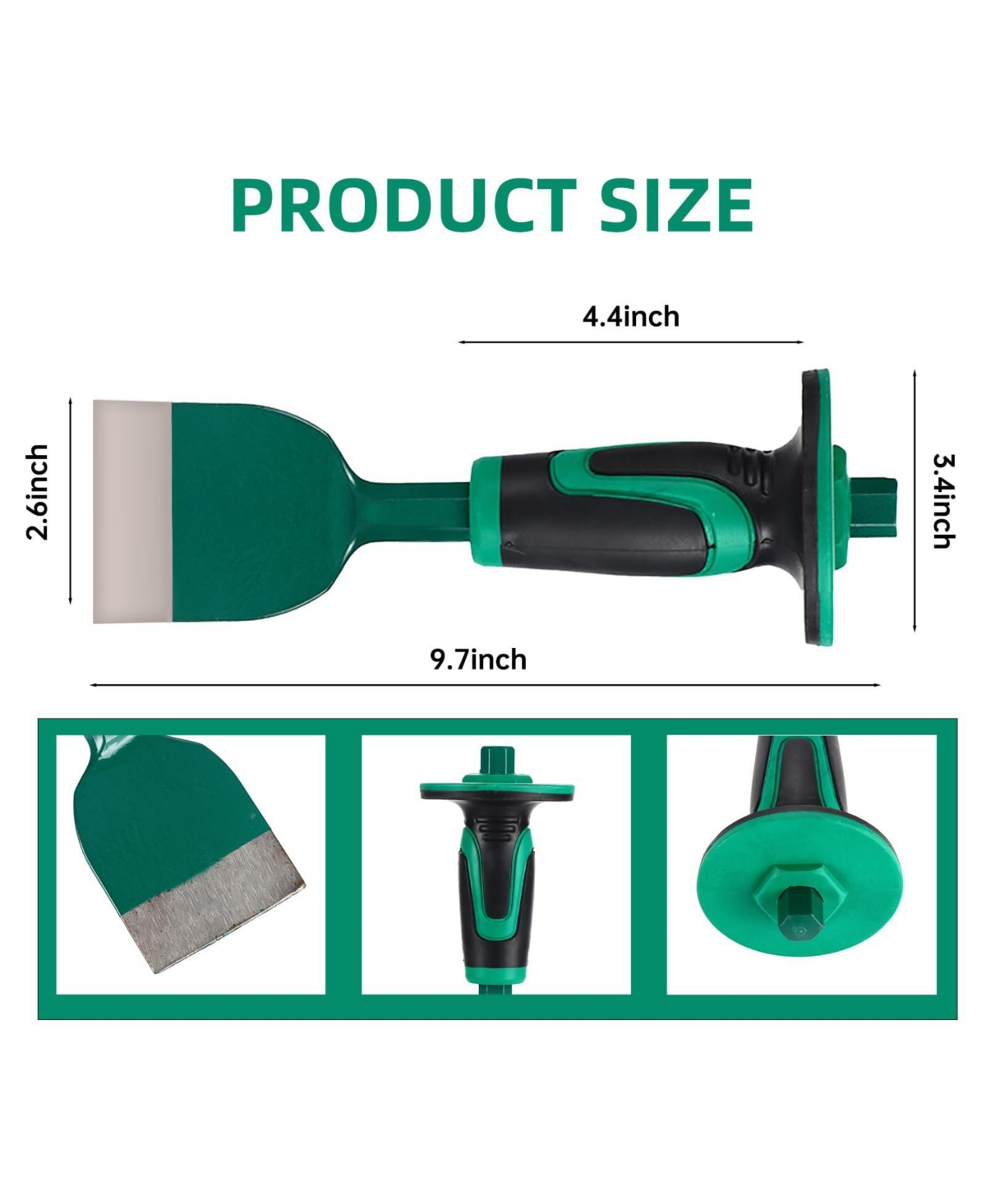 Xdovet Masonry Chisel Set Point Flat Hand Protector Demolition