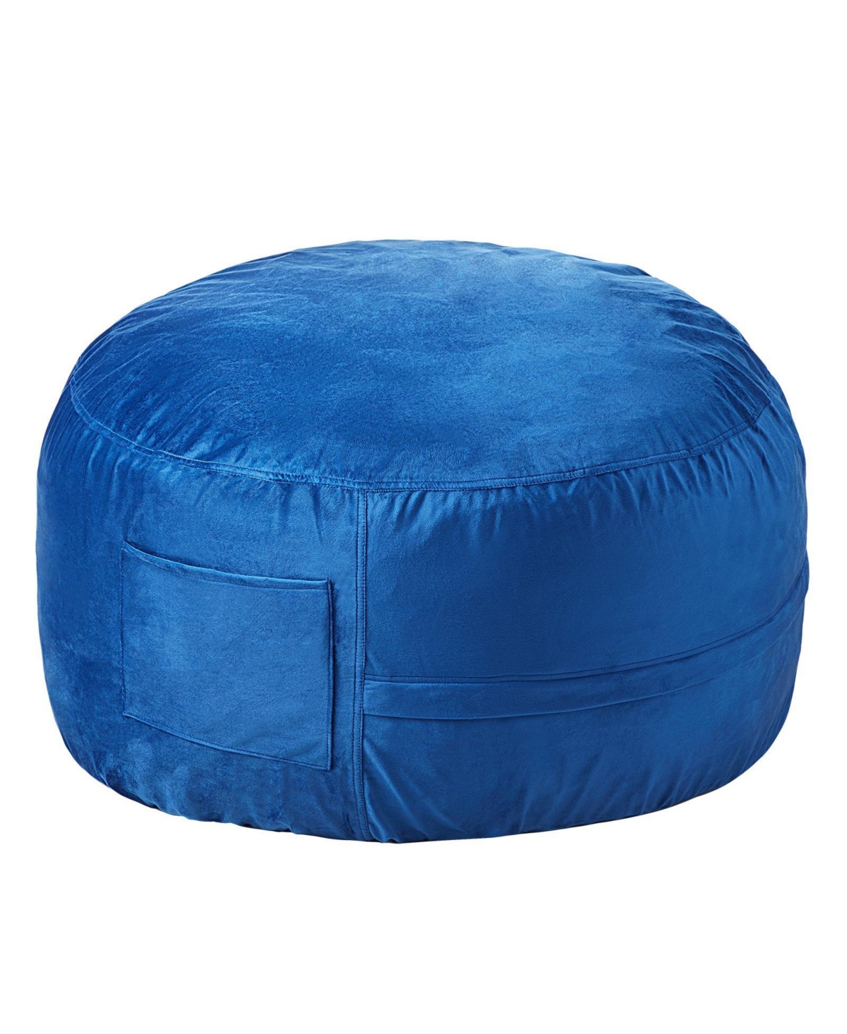 Slickblue 3 Feet Round Bean Bag Chair with Washable Velvet Cover