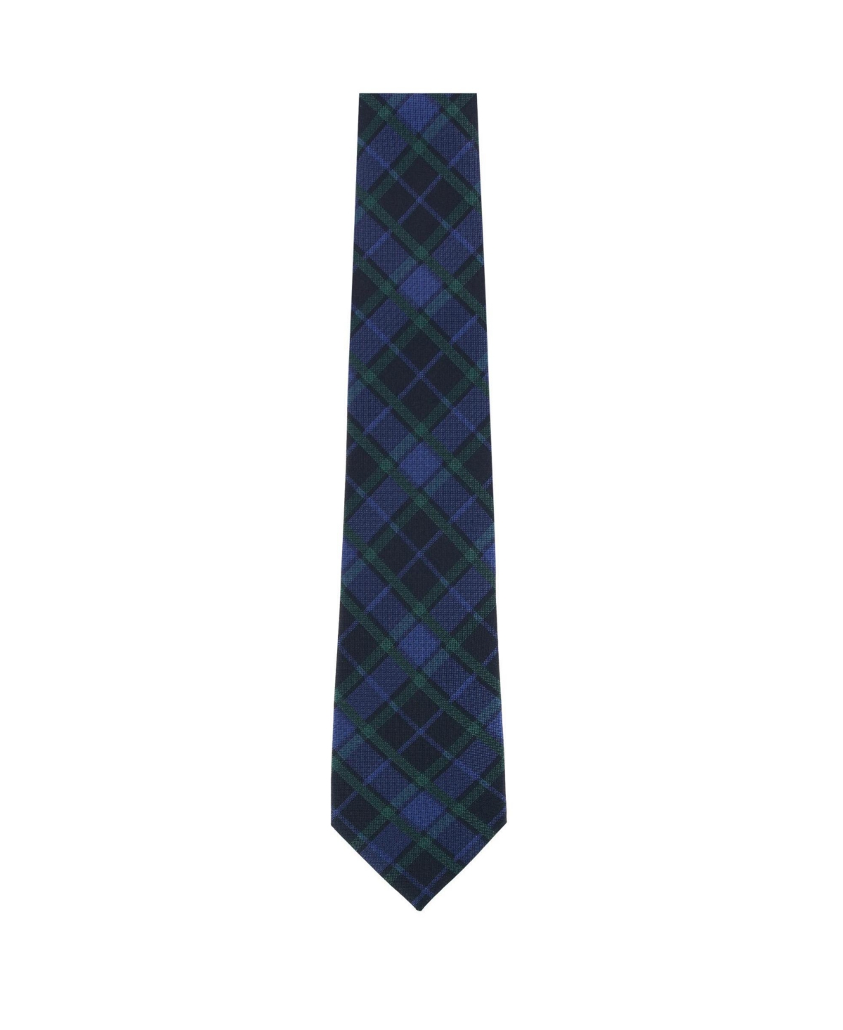 Trafalgar Men's Ives Plaid Necktie and Pocket Square Bundle