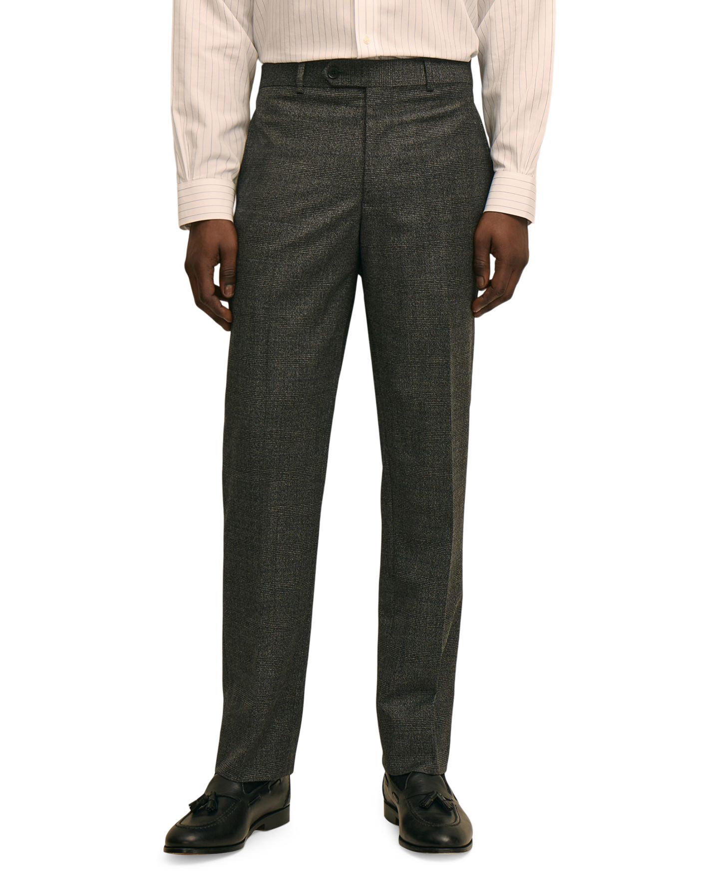 Мужские брюки Brooks Brothers Classic-Fit Wool Blend Suit Separates, цвет: Серый — фото 1
