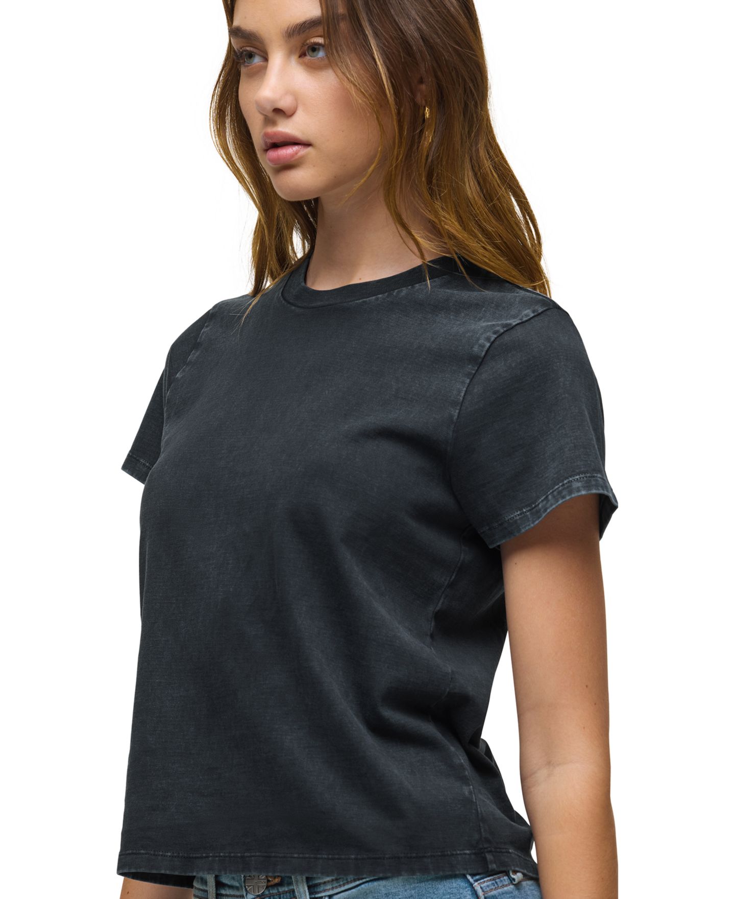 Женская футболка Hudson Jeans Relaxed Crewneck Short-Sleeve Cotton, цвет: Минеральный варёный — фото 3