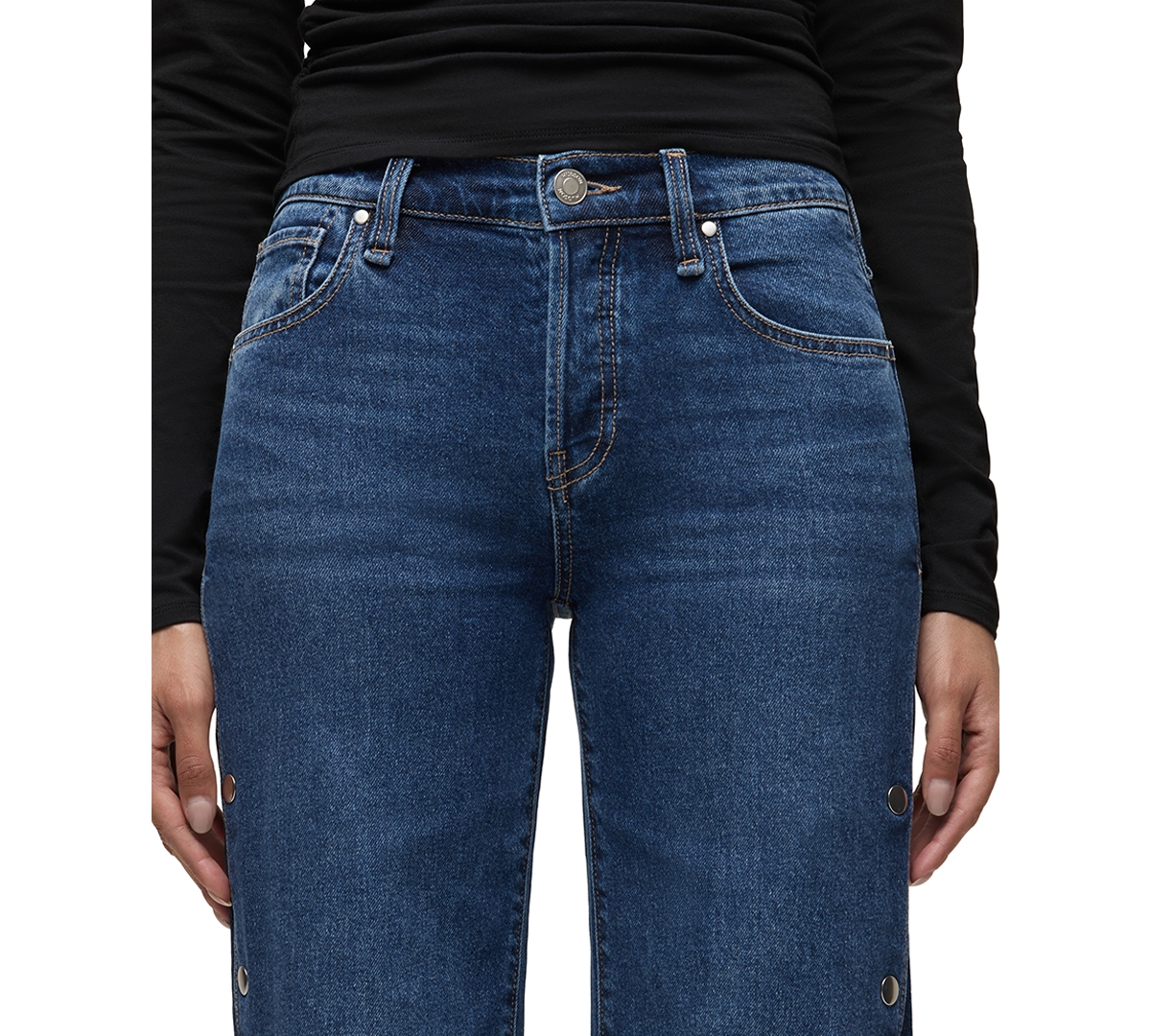 Hudson Jeans Women's Rosie High-Waisted Wide-Leg Jeans