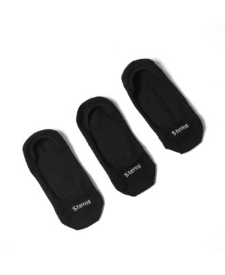Women's Invisible Step No-Show Silicone Heel Grip Socks, 3-Pack