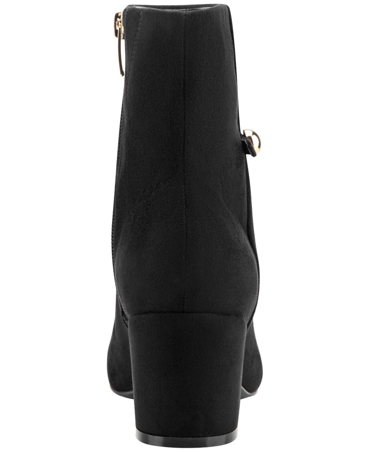 Женские ботинки Marc Fisher Jalysa Block Heel Pointed Toe Booties, цвет: Чёрный — фото 3