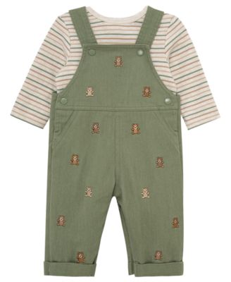 Baby Boys' Bears T-Shirt and Overall, 2-Piece Set