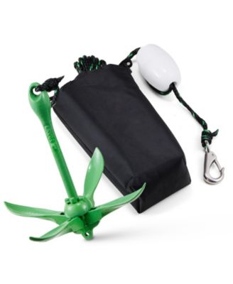 Folding Kayak Anchor Kit, 3.5 lb Grapnel Anchor with 26 ft Rope, Buoy, Snap Hook and Storage Bag