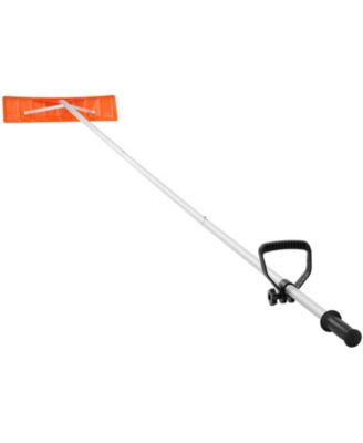 Snow Rake 25'' ABS Blade Snow Removal Tool 21ft Aluminium Roof Shovel