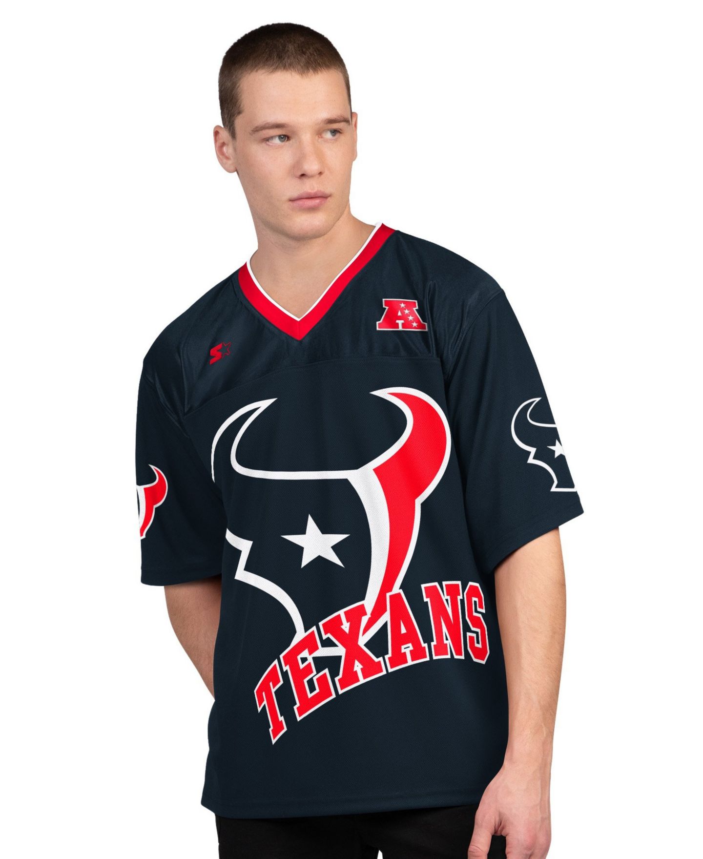 Мужские футболки Starter Scarlet/White San Francisco 49ers Short Sleeve Long Sleeve T-Shirt Combo Pack, цвет: Тёмно-синий / Белый — фото 3