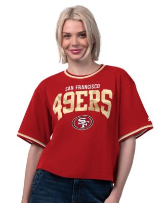 Women's Scarlet San Francisco 49ers Ace Cropped T-Shirt