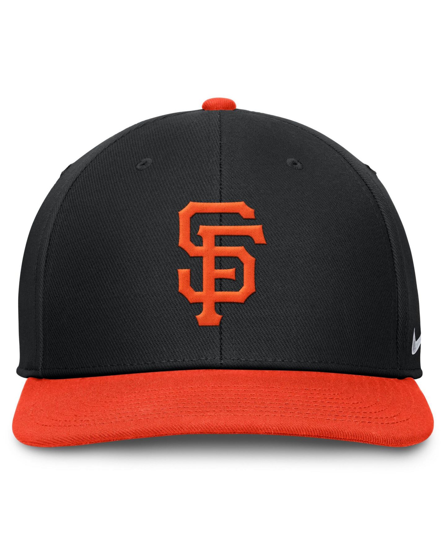 Мужская кепка Nike Black/Orange San Francisco Giants Pro Dri-FIT snapback Hat — фото 2