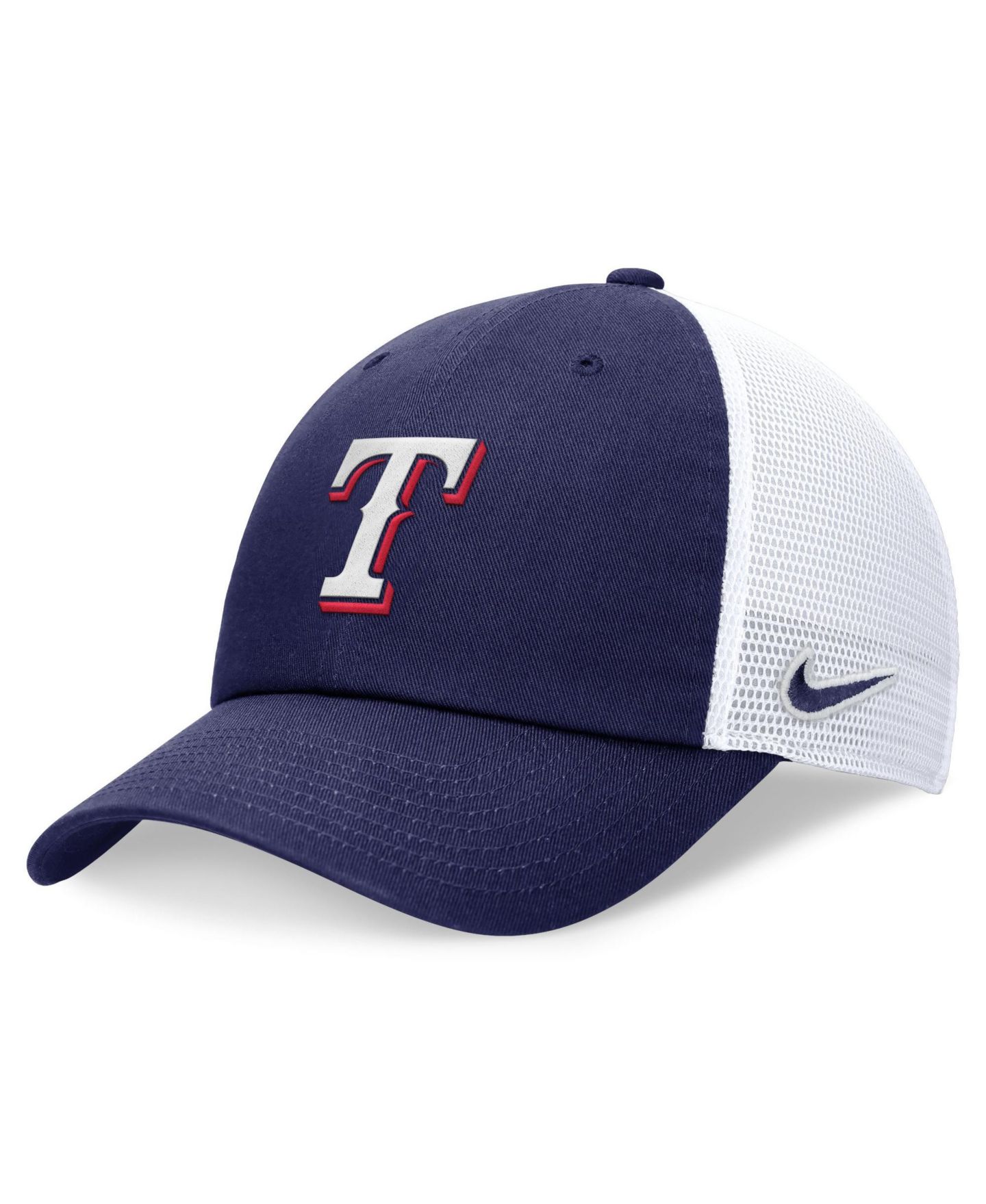 Мужская кепка Nike Royal Texas Rangers Club Trucker Adjustable Hat — фото 1