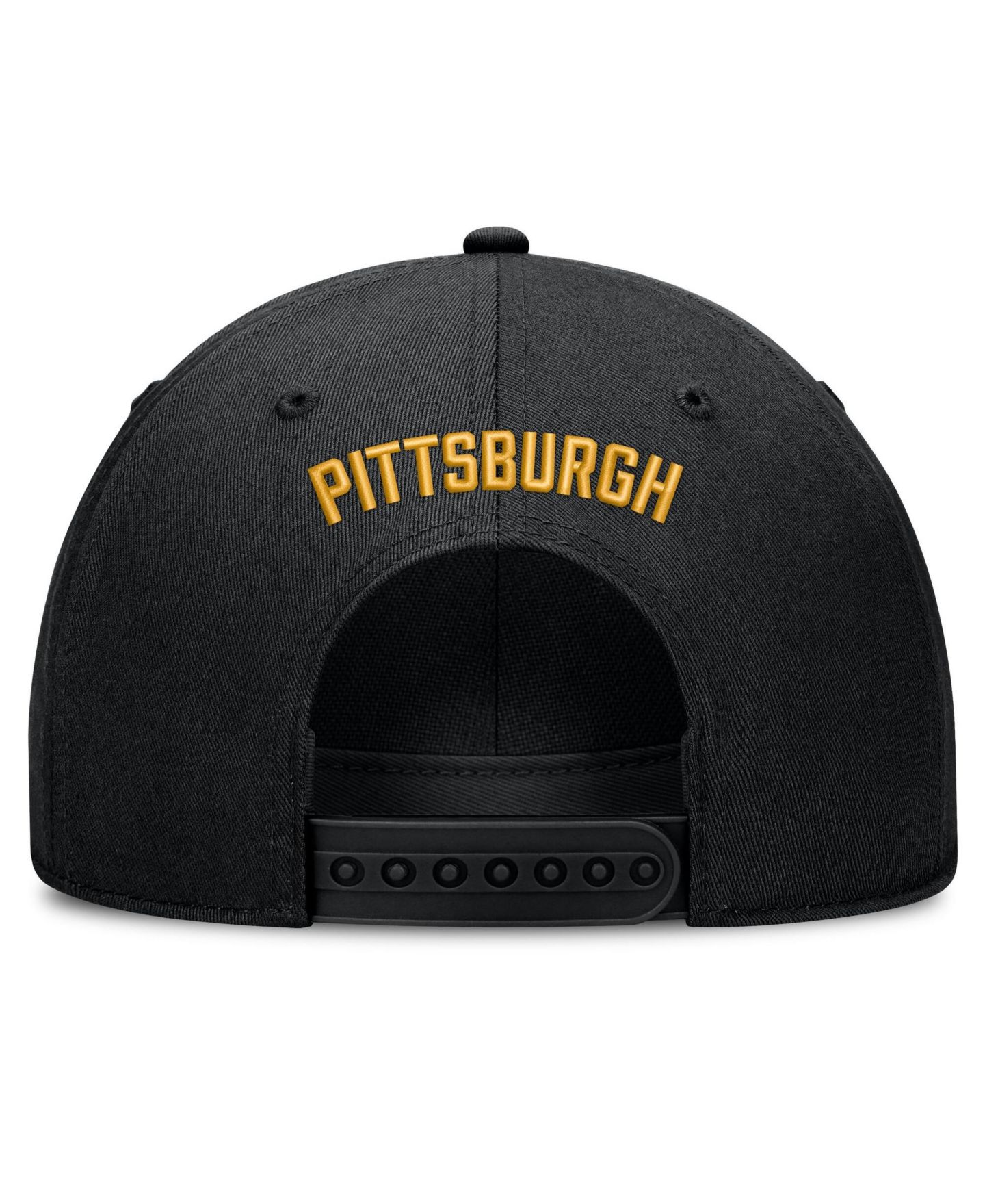 Мужская кепка Nike Black Pittsburgh Pirates Cooperstown Rise Adjustable Hat — фото 4