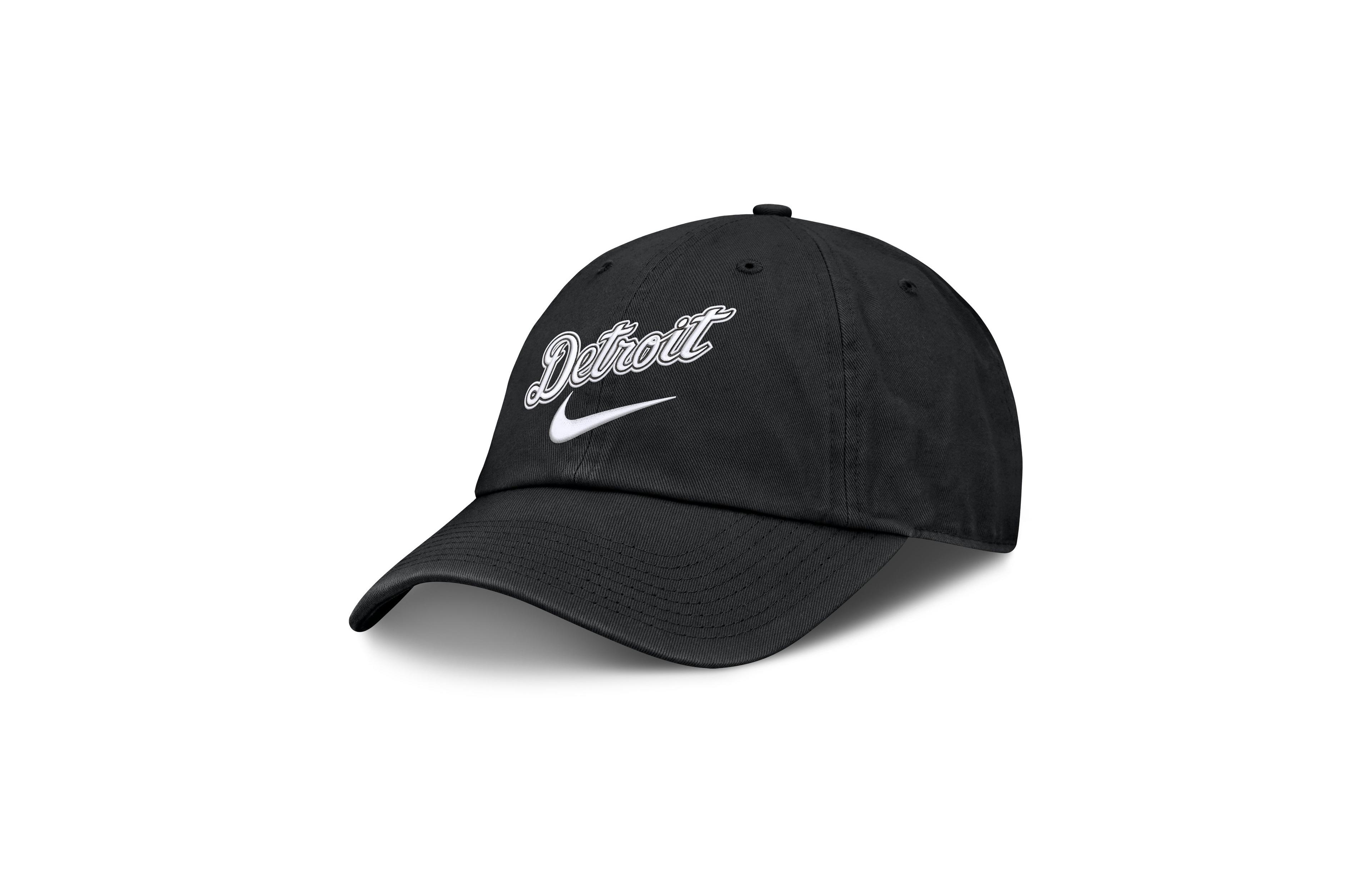 Men's Nike Black Detroit Tigers Primetime Club Adjustable Hat