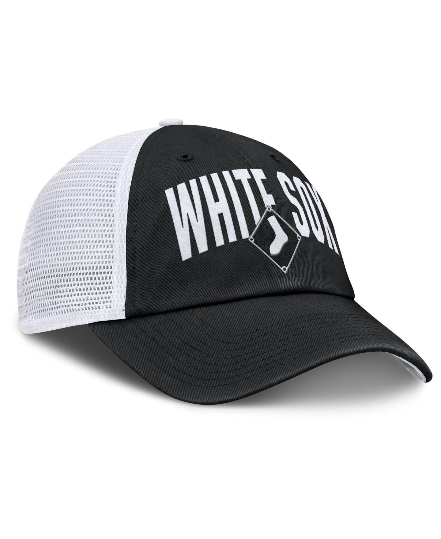 Мужская кепка Nike Black Chicago White Sox Primetime Club Adjustable Trucker Hat — фото 3