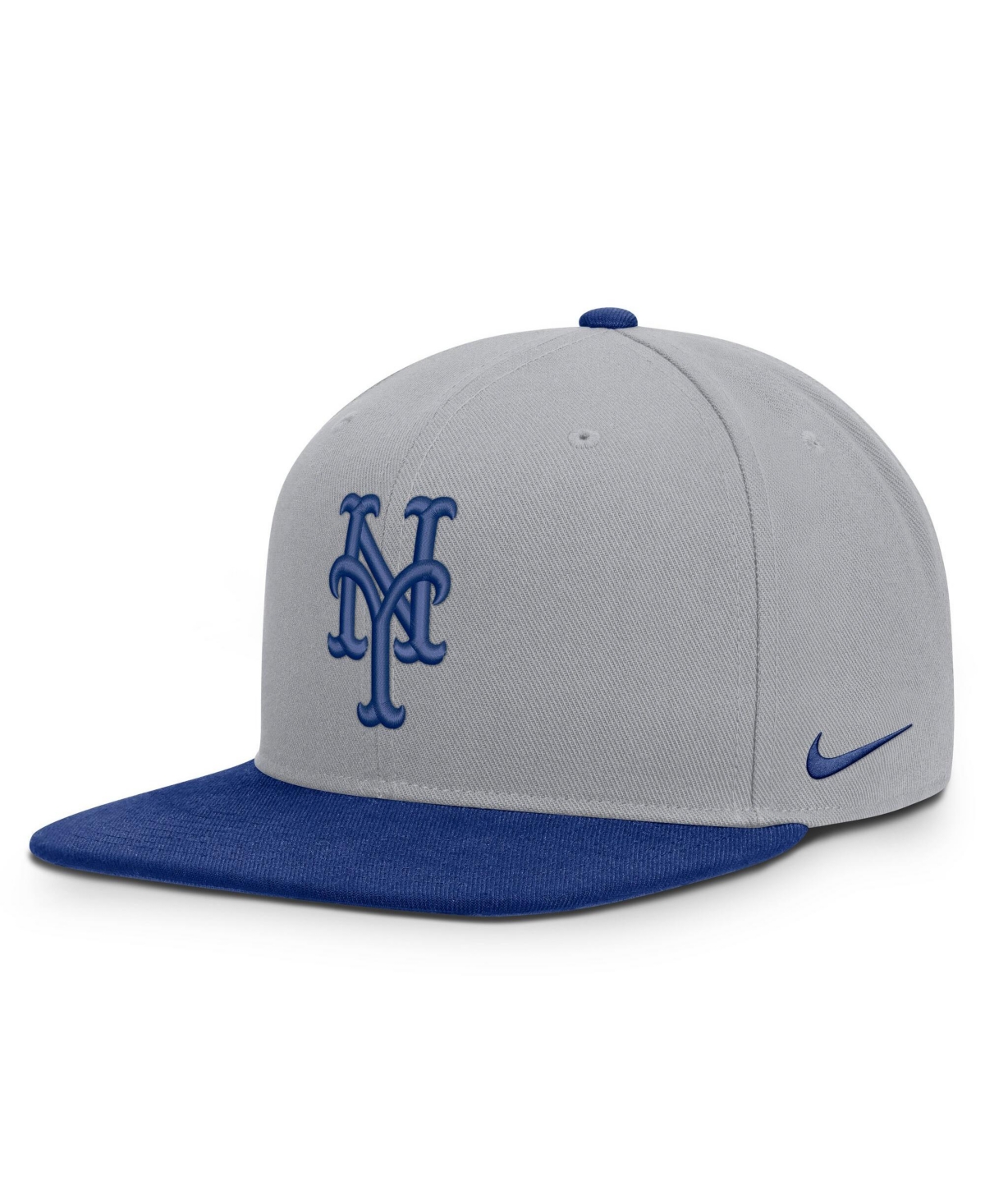 Men's Nike Gray/Royal New York Mets Primetime Pro Dri-fit snapback Hat