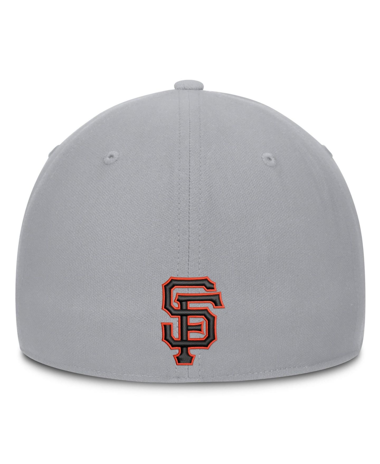 Мужская кепка Nike Gray San Francisco Giants Primetime Rise Dri-FIT Flex Hat — фото 4