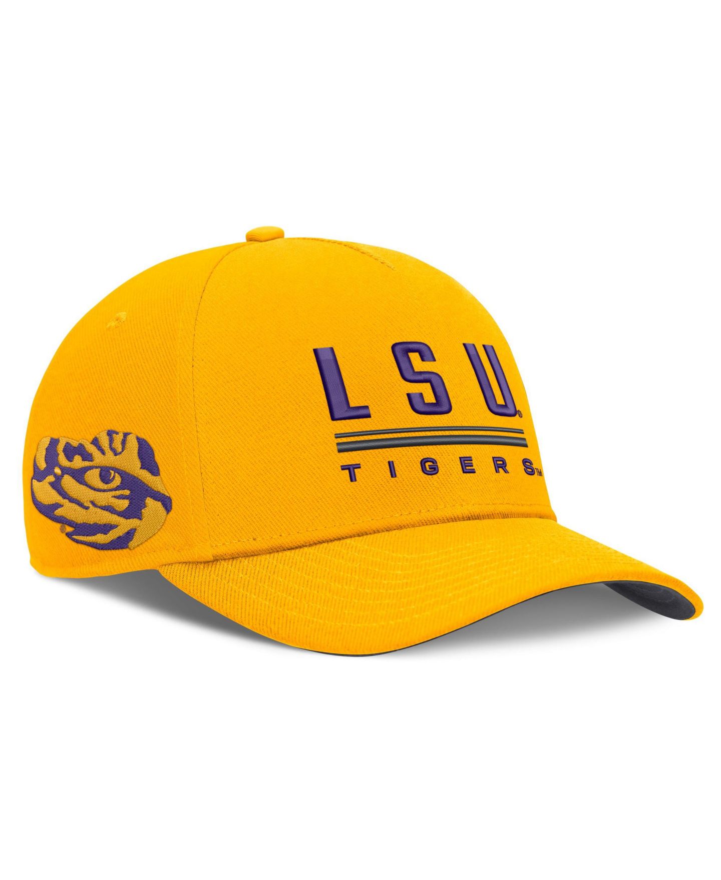 Мужская кепка Nike Gold LSU Tigers 2026 Sideline Dri-FIT Rise Adjustable Hat — фото 3