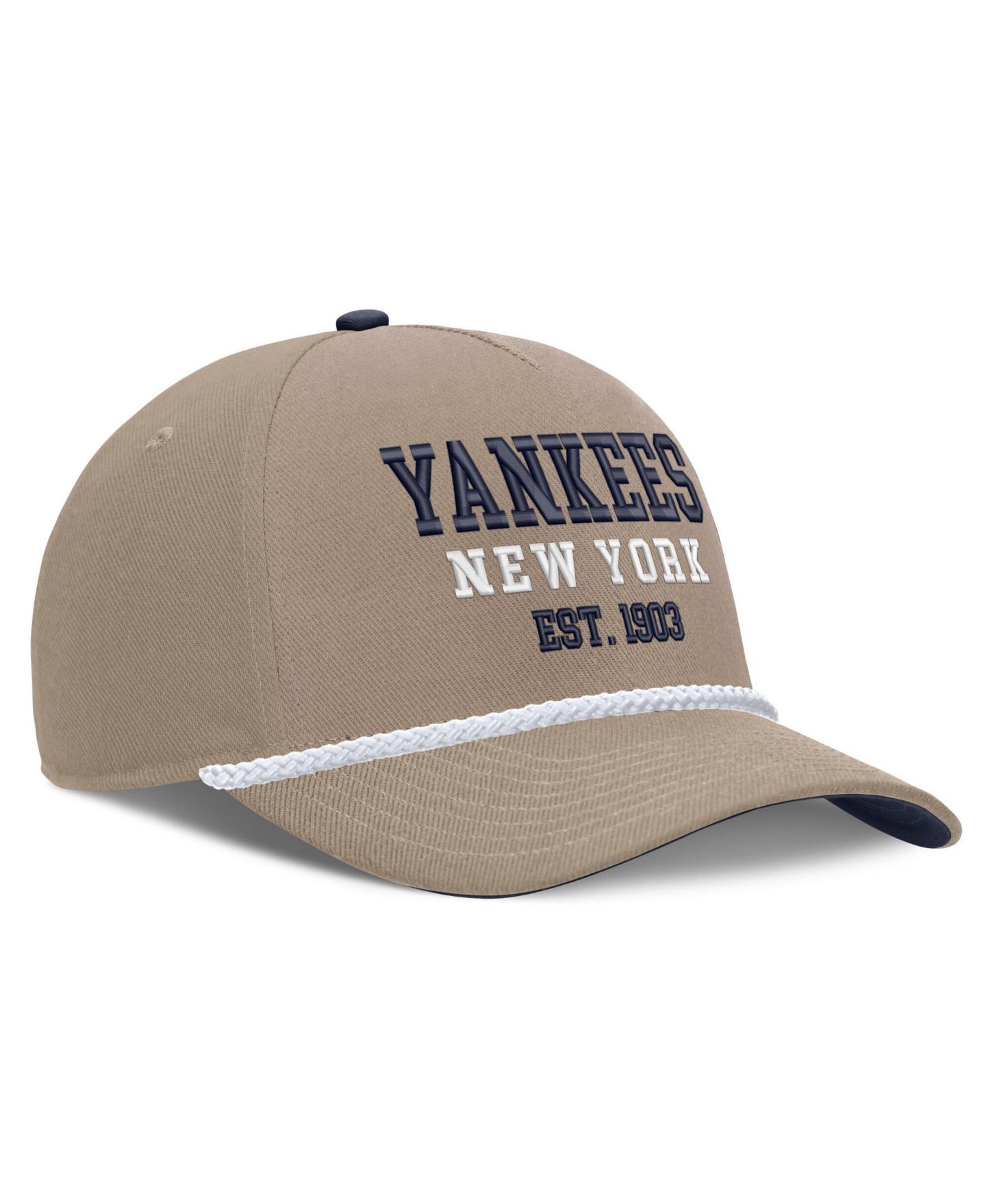 Мужская кепка Nike Khaki New York Yankees Father's Day Rope Rise Adjustable Hat — фото 3
